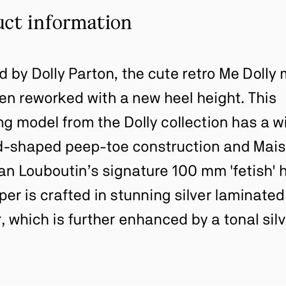 Christian Louboutin Silver Me Dolly - Picture 11 of 16